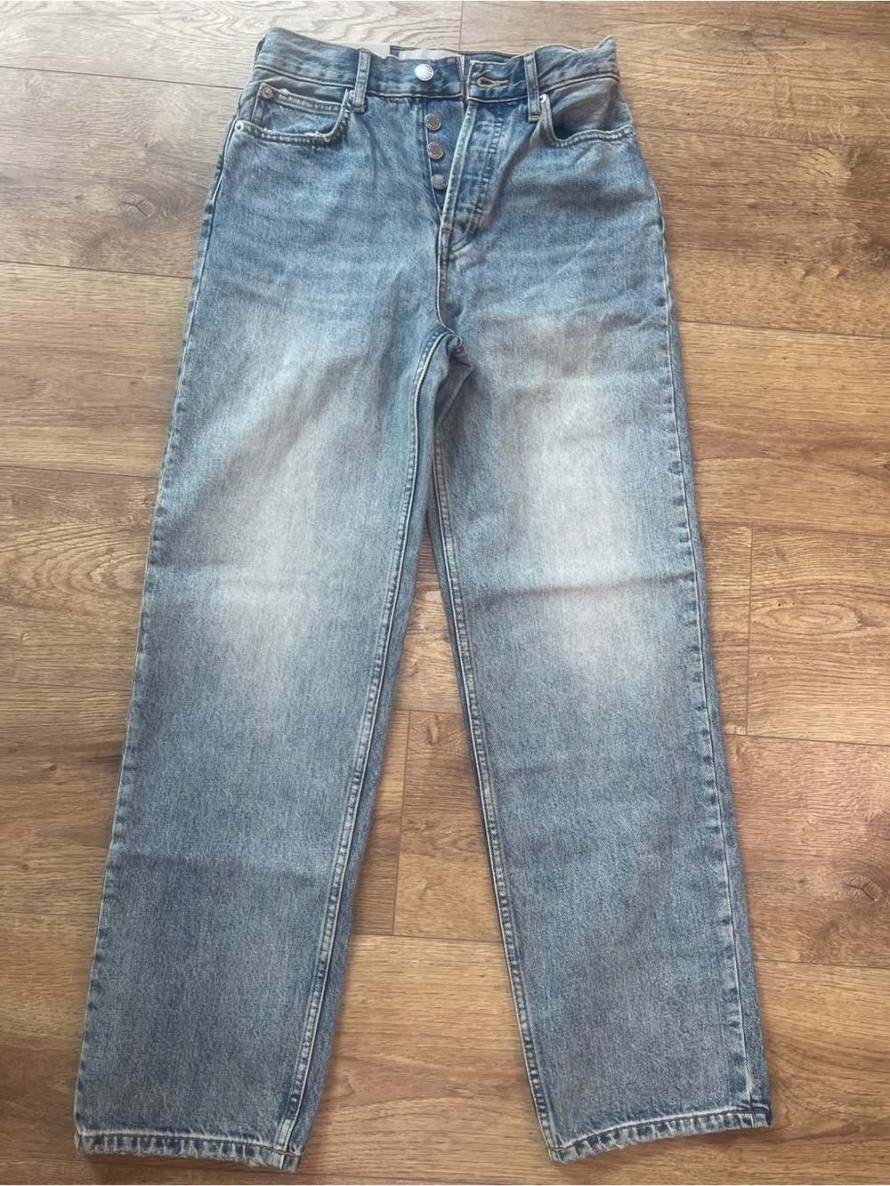 Everlane 24 Womens The 90s Way High Jeans in Faded Blue